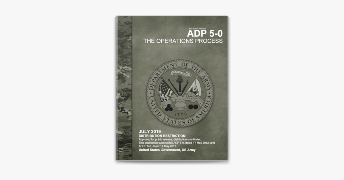 ‎Army Doctrine Publication ADP 5-0 The Operations Process July 2019 on ...