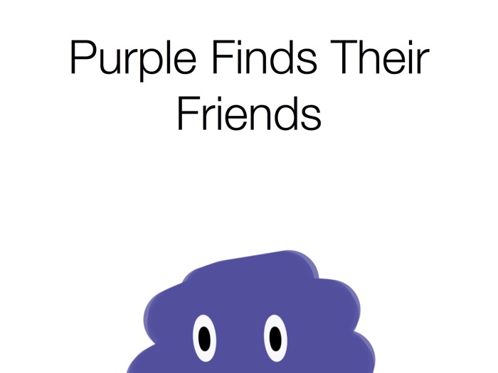 Purple finds their friends