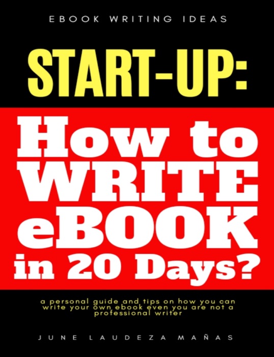 How To Write Ebook in 20 Days?