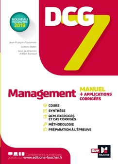 DCG 7 - Management Manuel et applications - Ludovic Babin-Touba, Jean-François Soutenain & Alain Burlaud
