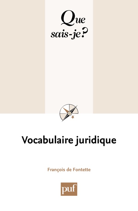 Vocabulaire juridique