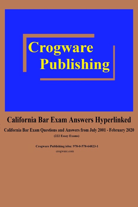 California Bar Exam Answers Hyperlinked