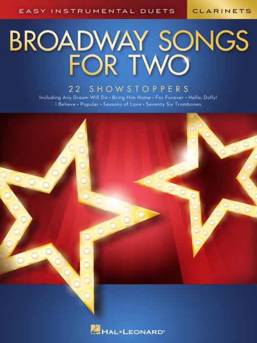 Broadway Songs for Two Clarinets - Easy Instrumental Duets