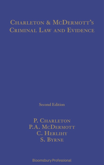 Charleton and McDermott's Criminal Law and Evidence