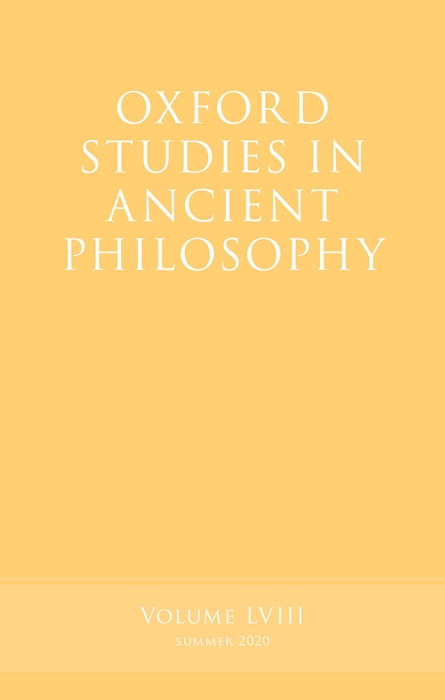 Oxford Studies in Ancient Philosophy, Volume 58