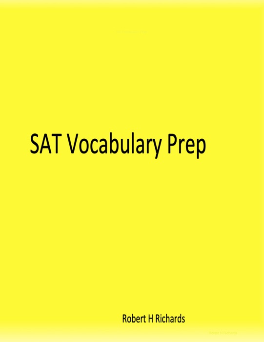 Sat Vocabulary Prep