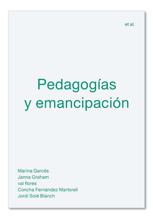 Pedagogías y emancipación