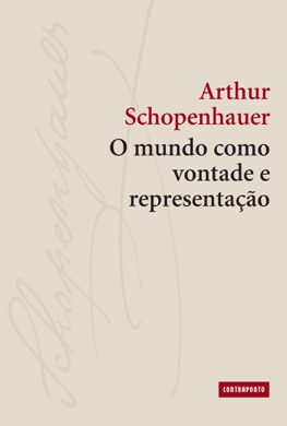 Capa do livro O mundo como vontade e como representação de Arthur Schopenhauer