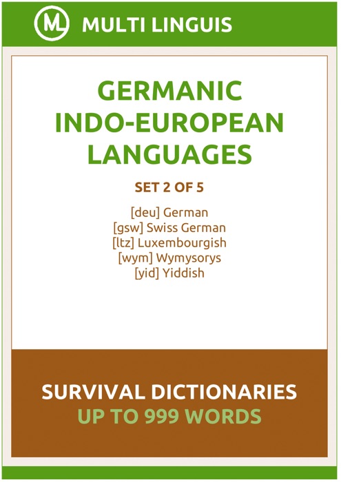 Germanic Languages Survival Dictionaries (Set 2 of 5)