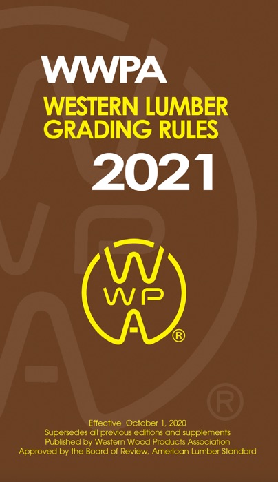 Western Lumber Grading Rules 2021