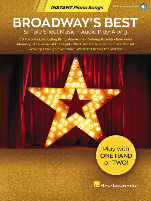 Broadway's Best - Simple Sheet Music + Audio Play-Along