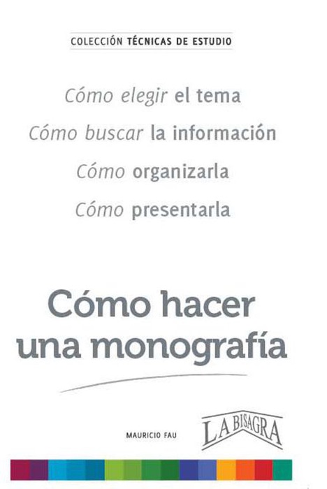 Cómo Hacer una Monografía