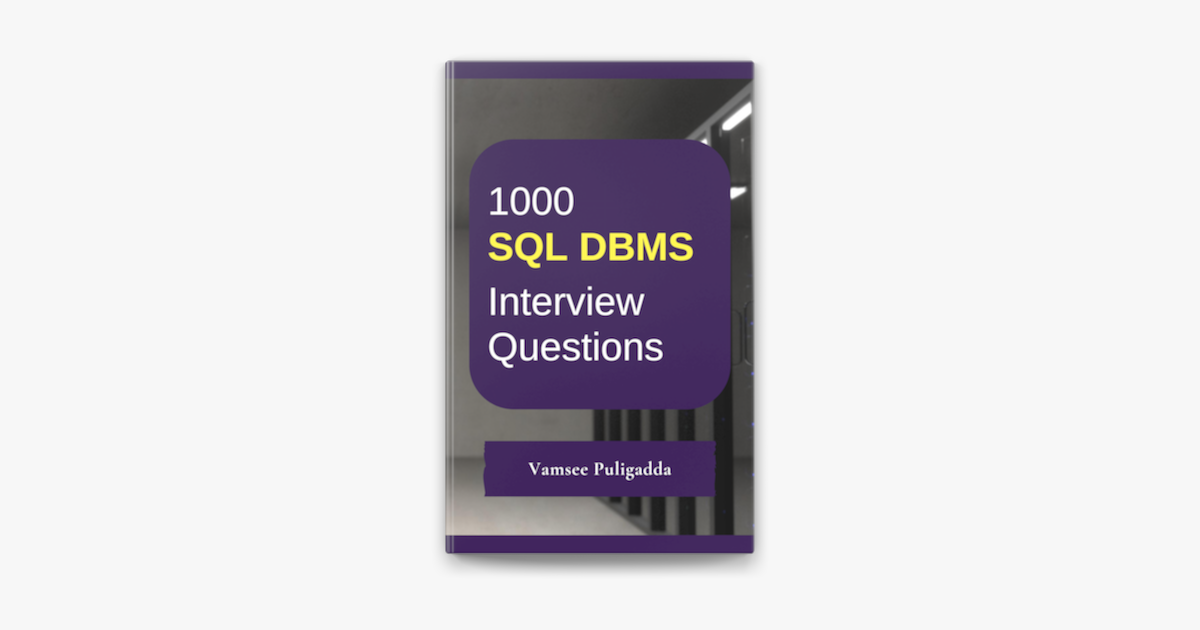 ‎1000 SQL Interview Questions and Answers on Apple Books