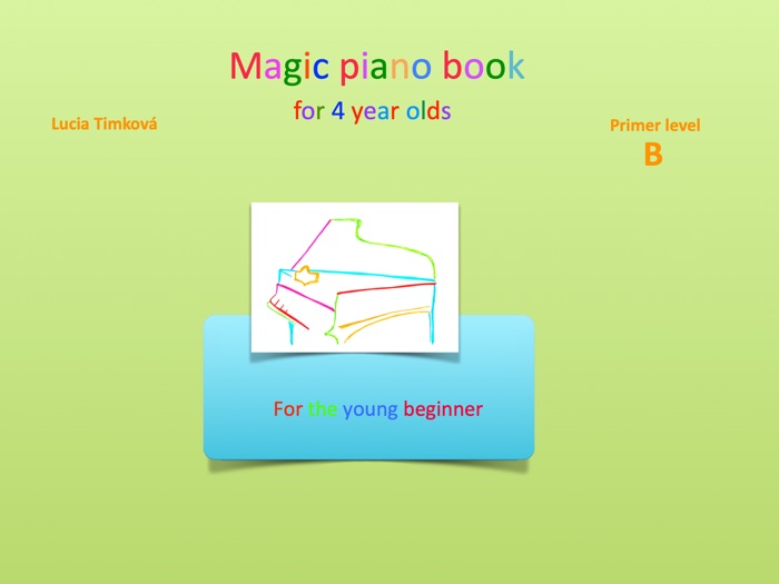 Magic piano book for 4 year olds B