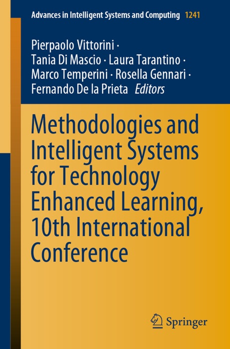 Methodologies and Intelligent Systems for Technology Enhanced Learning, 10th International Conference