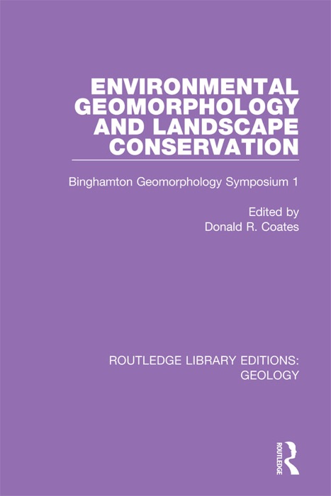 Environmental Geomorphology and Landscape Conservation