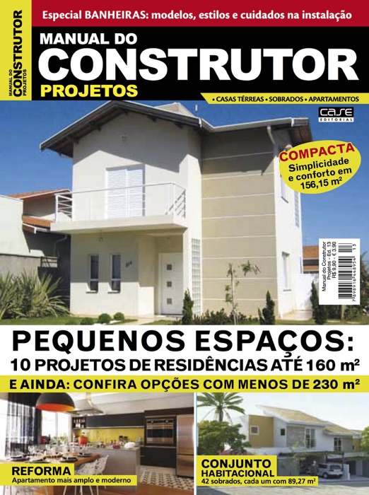 Manual do Construtor Projetos Ed. 13 - 10 Projetos Até 160 m²