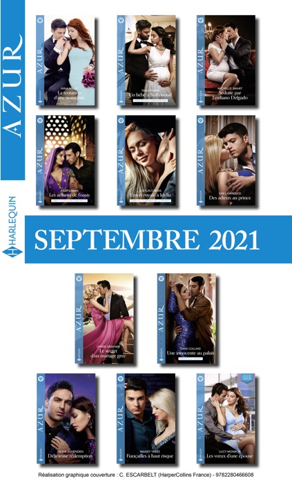Pack mensuel Azur: 11 romans + 1 gratuit (Septembre 2021)