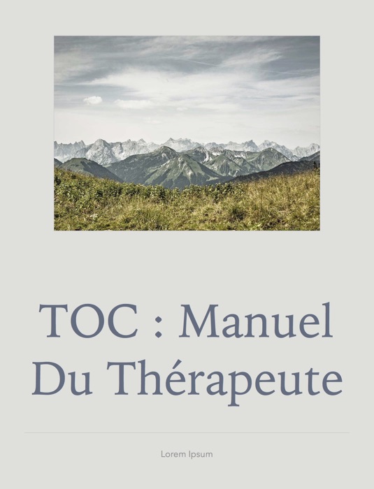 TOC : manuel du thérapeute
