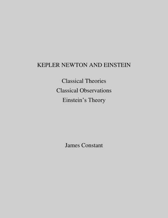 Kepler Newton and Einstein