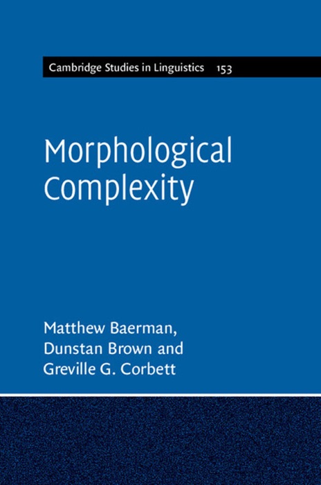 Morphological Complexity