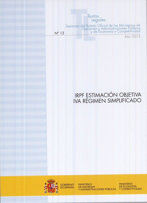 IRPF Estimación Objetiva IVA Régimen Simplificado  2015