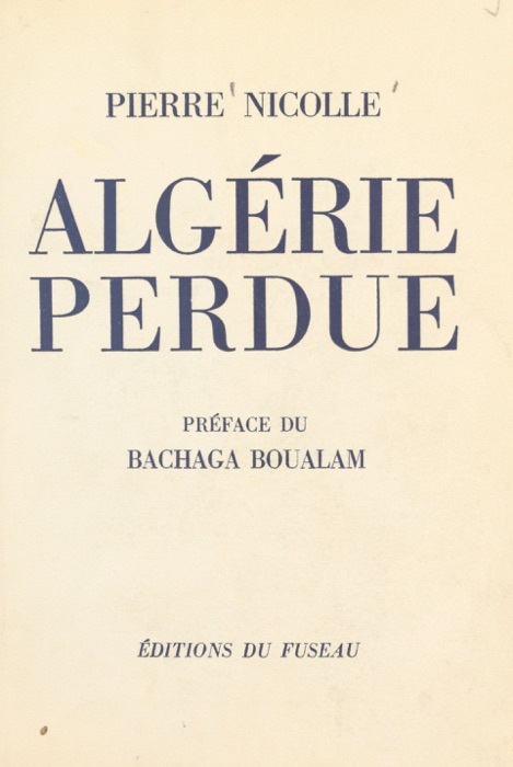 Algérie perdue