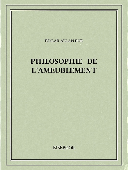Philosophie de l’ameublement