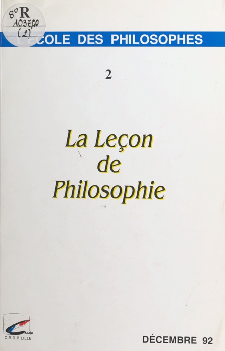 La leçon de philosophie (2)