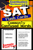 SAT Test Prep Commonly Confused Words Review--Exambusters Flash Cards--Workbook 5 of 9 - SAT Exambusters