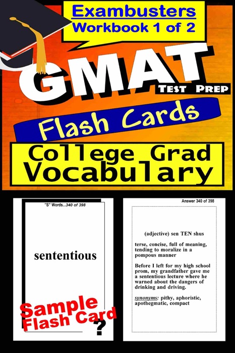 GMAT Test Prep Advanced Vocabulary Review--Exambusters Flash Cards--Workbook 1 of 2