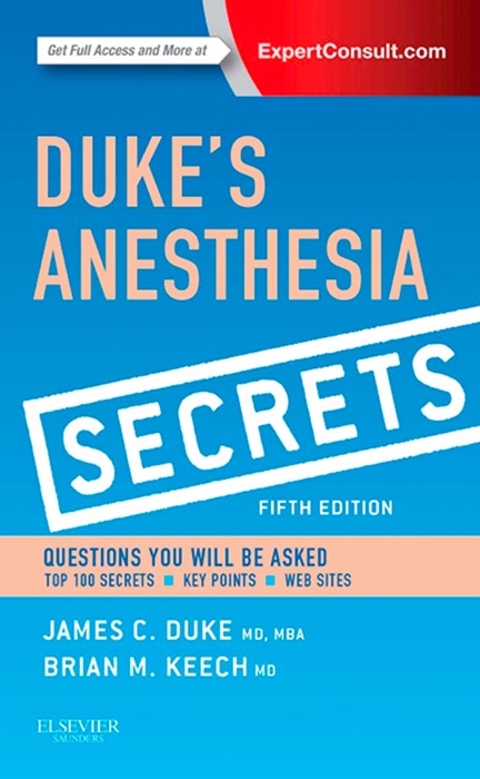 Duke's Anesthesia Secrets E-Book