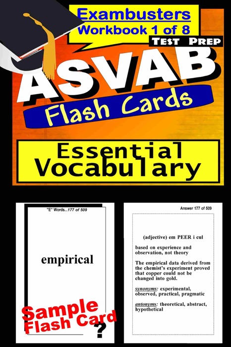 ASVAB Test Prep Essential Vocabulary Review--Exambusters Flash Cards--Workbook 1 of 8