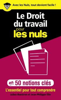 Le Droit du travail pour les Nuls en 50 notions clés - L'essentiel pour tout comprendre - Julien Boutiron & Jean-Philippe Elie
