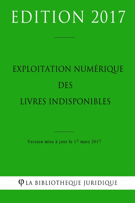 Exploitation numérique des livres indisponibles