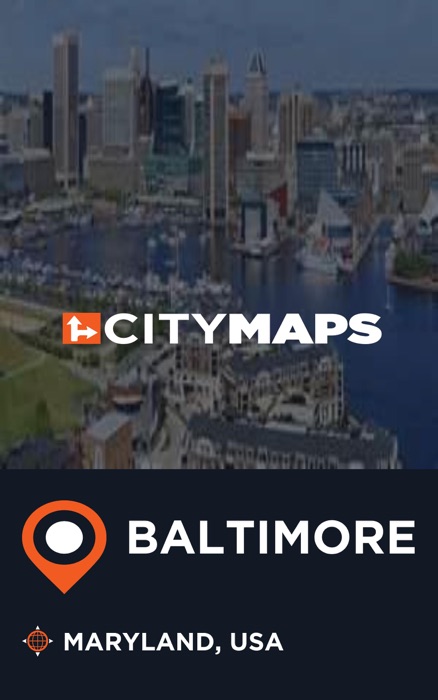 City Maps Baltimore Maryland, USA
