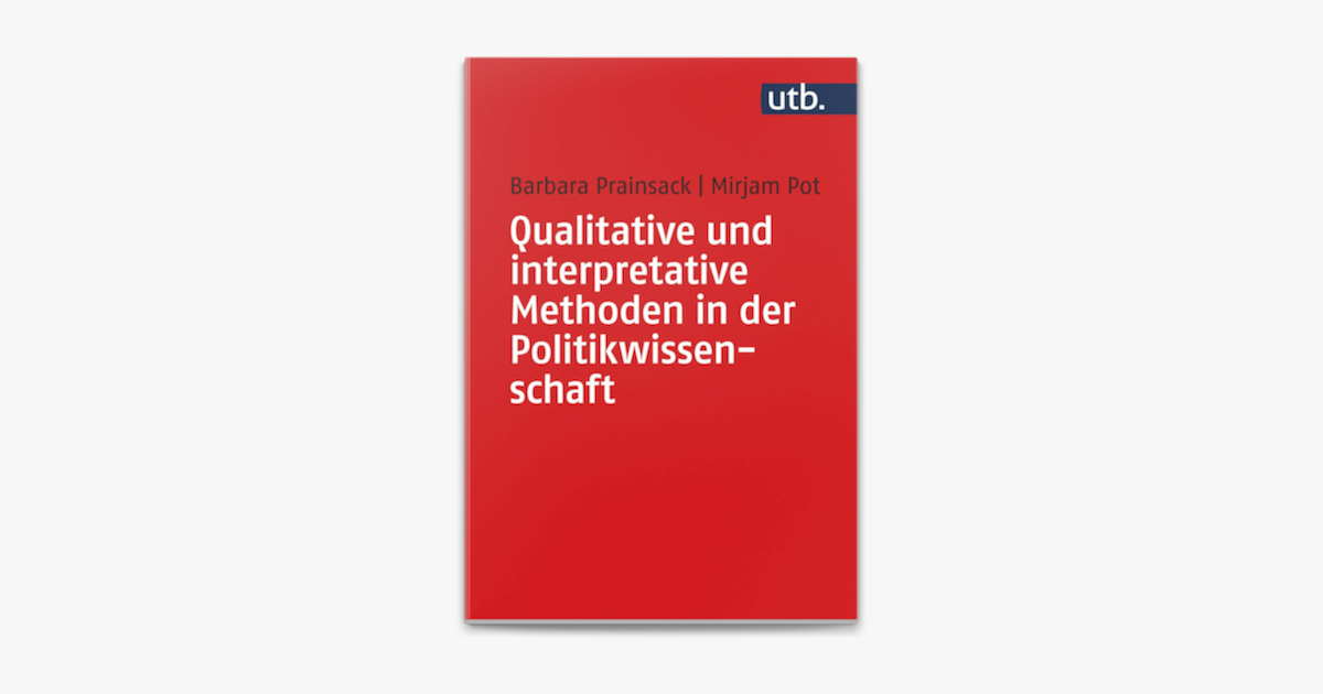 ‎Qualitative Und Interpretative Methoden In Der Politikwissenschaft On ...