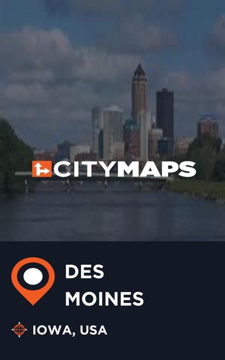 City Maps Des Moines Iowa, USA