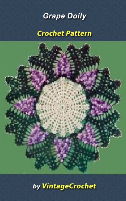 Grape Doily Vintage Crochet Pattern