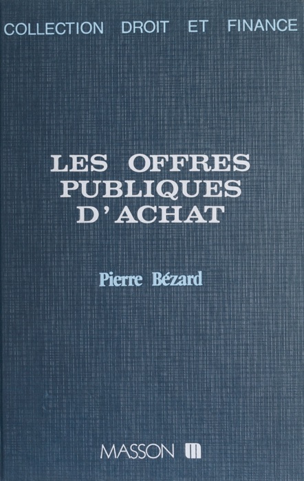 Les Offres publiques d'achat