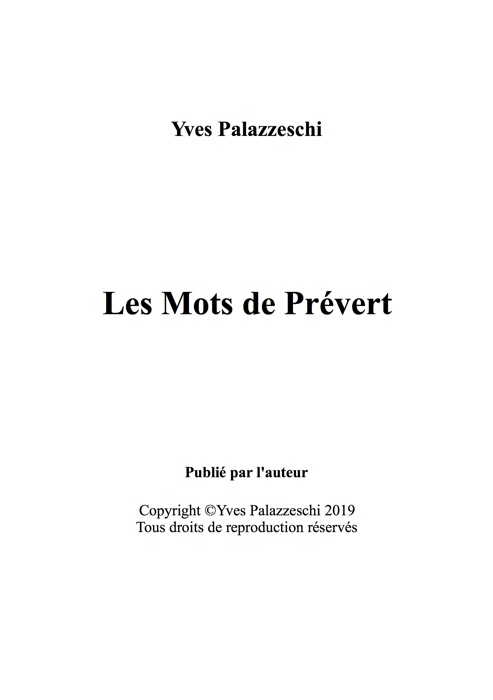 Les mots de Prévert