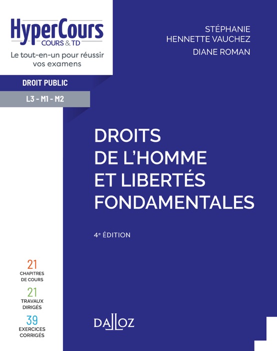 Droits de l'Homme et libertés fondamentales - 4e ed.