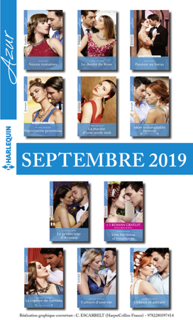 11 romans Azur + 1 gratuit (n°4125 à 4135 - Septembre 2019) - Collectif
