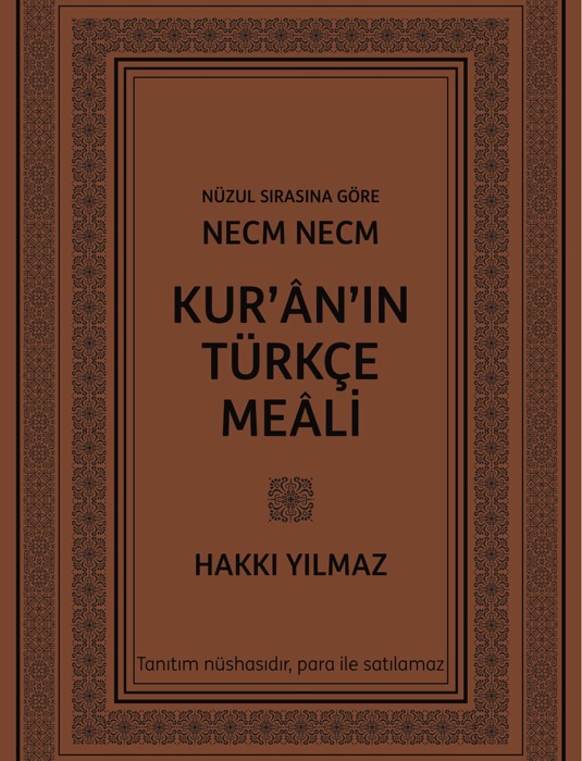 Nüzul Sırasına Göre Necm Necm Kur'an'ın Türkçe Meali