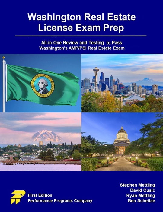Washington Real Estate License Exam Prep: All-in-One Review and Testing to Pass Washington's AMP/PSI Real Estate Exam