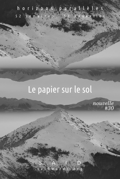 Le papier sur le sol