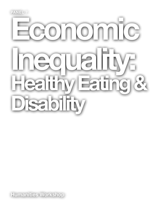 Economic Inequality: Healthy Eating & Disability