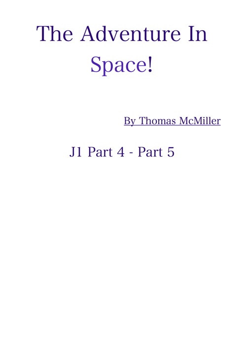 Adventure In Space! - J1 P4 - P5