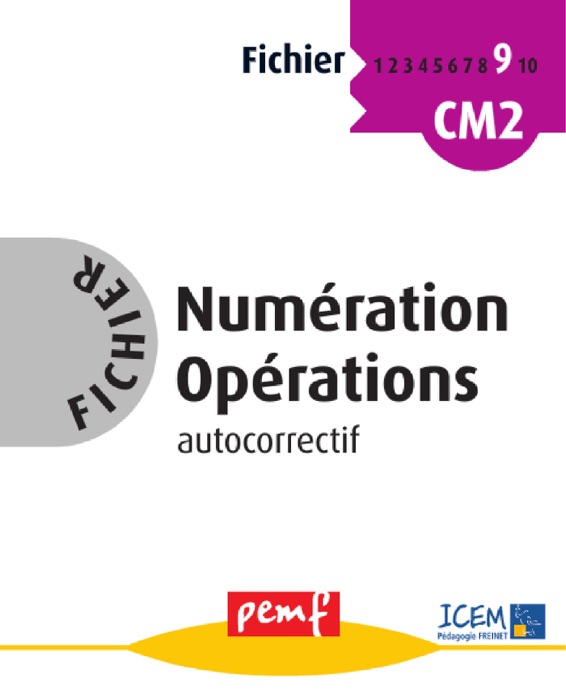 Fichier Numération Opérations 9 - Fiches Elèves