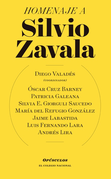 Homenaje a Silvio zavala